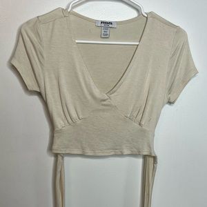 Tillys Back Tie Crop Tshirt